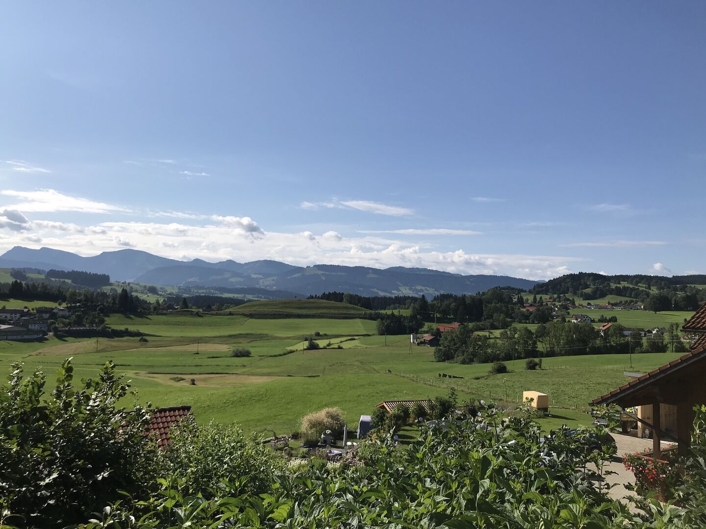 Panoramablick auf die Nagelfluh Kette